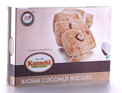 Karachi Sweet Mart KARACHI SWEET MART Badam Coconut Biscuits 600g (Pack of 2, 300g x2)