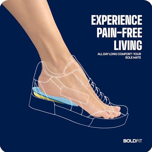 Boldfit Boldfit Heel Pad For Heel Pain For Women & Men insole for shoes men Heel Pads For Women shoes Heel Pads For Shoes insole for shoes women Heel Pads For Men Orthopedic Heel Pads for Pain UK 8-12- Blue