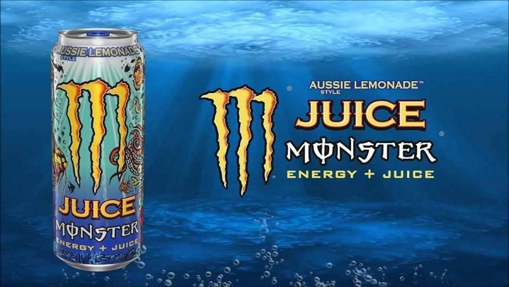 Monster Energy Monster Energy Juiced Aussie Style Lemonade - Caffeinated Energy Drink With A Refreshing Citrus Taste 500ml (Pack Of 12)