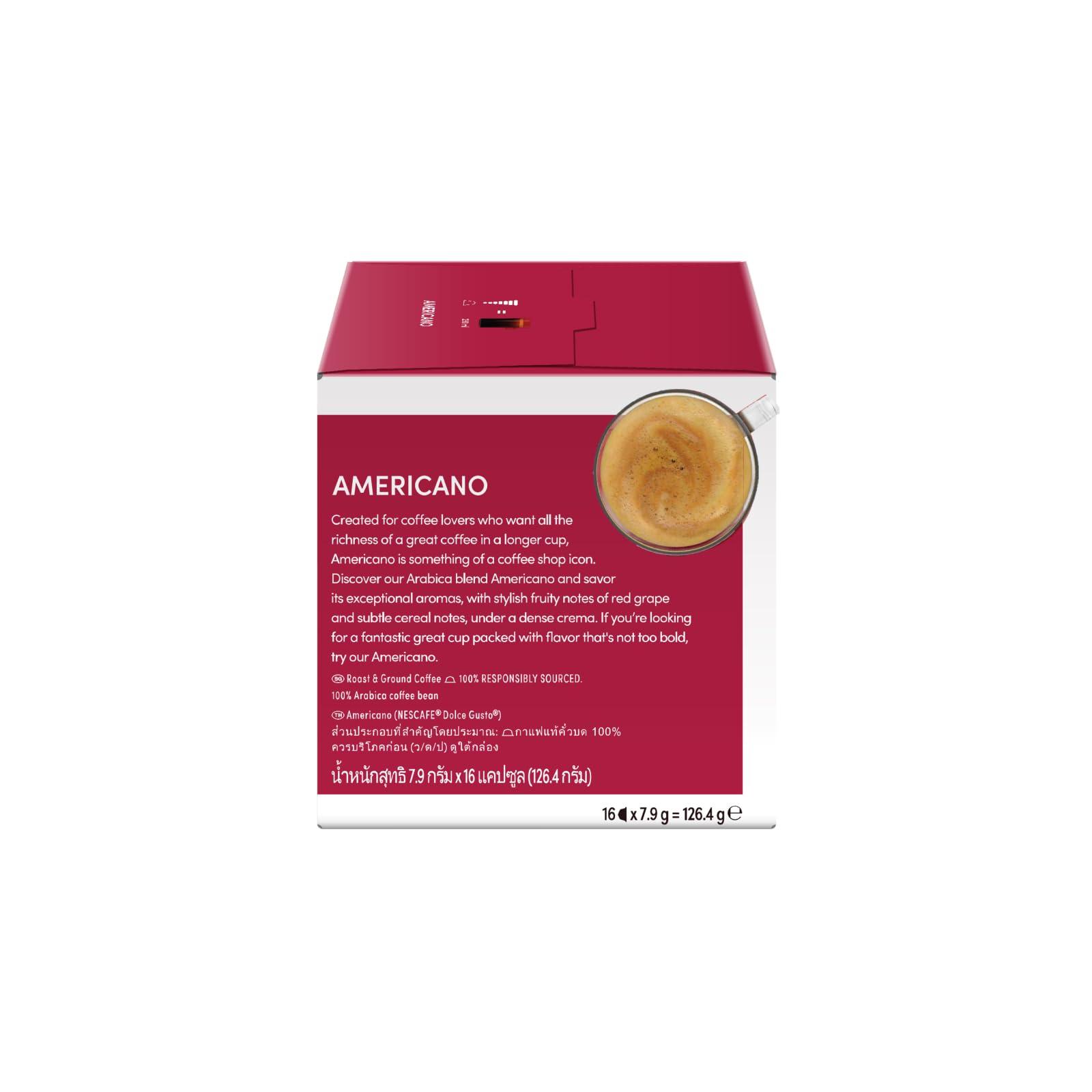 Dolce Gusto Dolce Gusto Americano Roast & Ground Coffee 16 Capsule Box, 160g