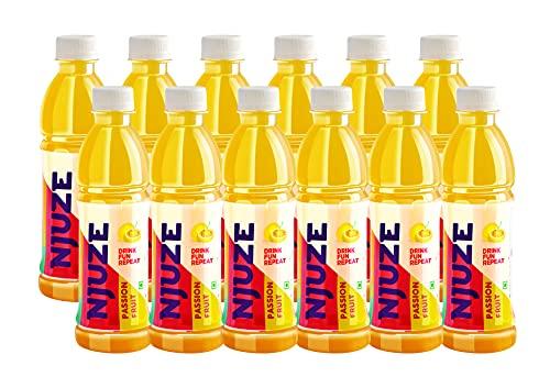 Njuze Njuze Passion Fruit Juice Natural Drink 350ml,(Pack of 12)