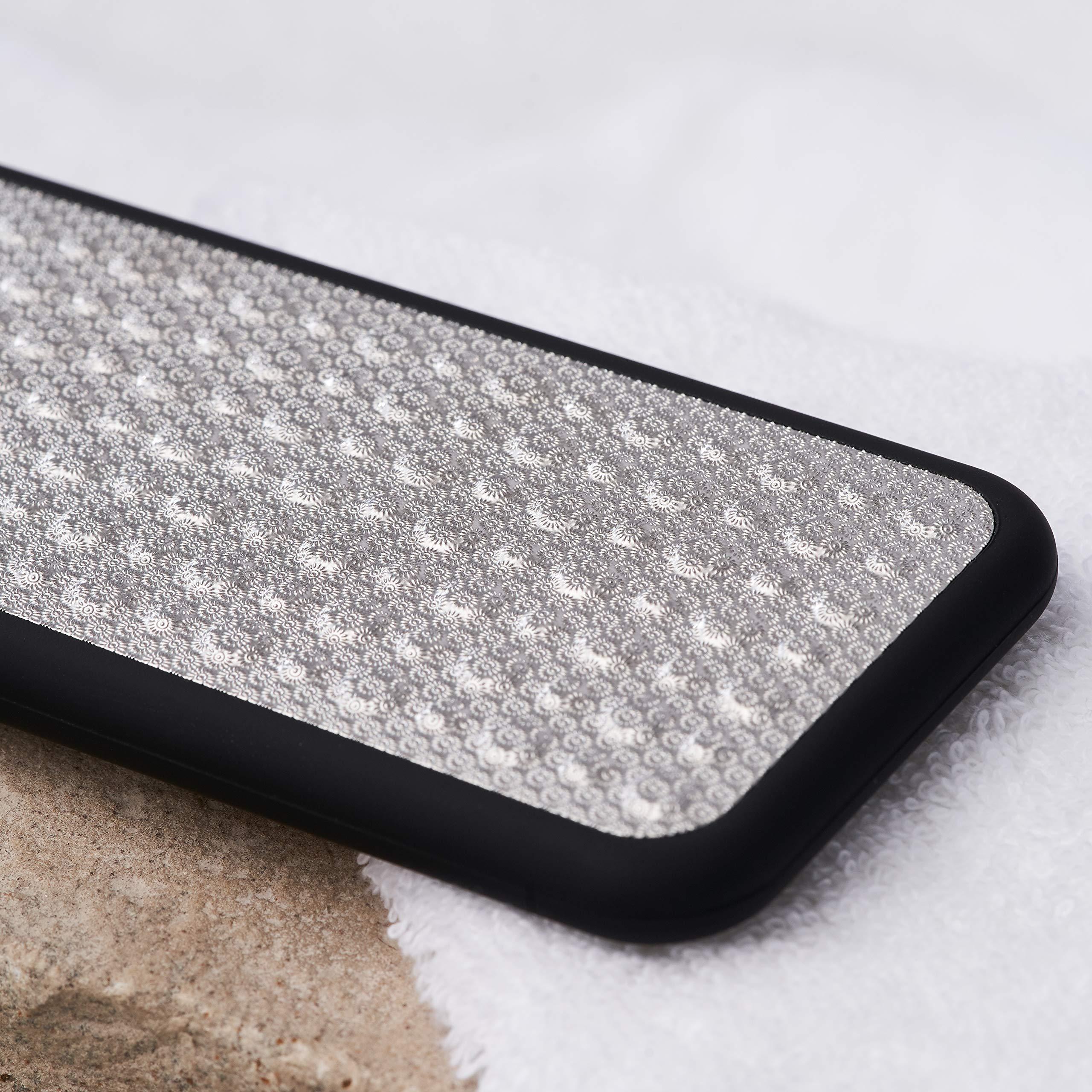 DYNESSE DYNESSE Next Generation Laser-Sharp Pedicure Foot File. Callus Remover for Feet. Foot Scrubber with Ergonomic Design. Stainless Steel Foot Exfoliator for Spa and Pedicure. Pumice Stone for Feet.