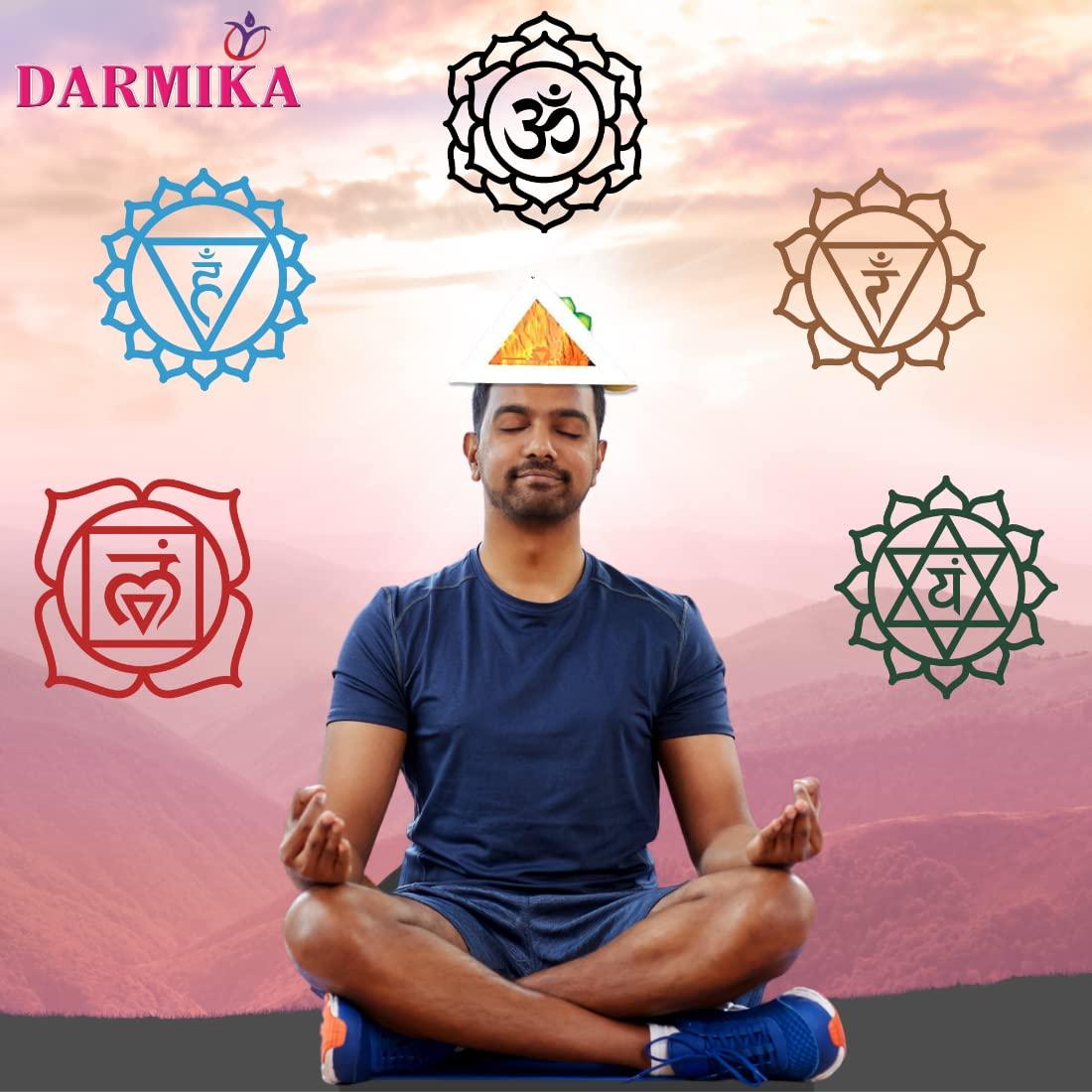 DARMIKA DARMIKA Pyramid Head Cap for Daily Meditation for Students | Car | Vastu | Receive Energy White