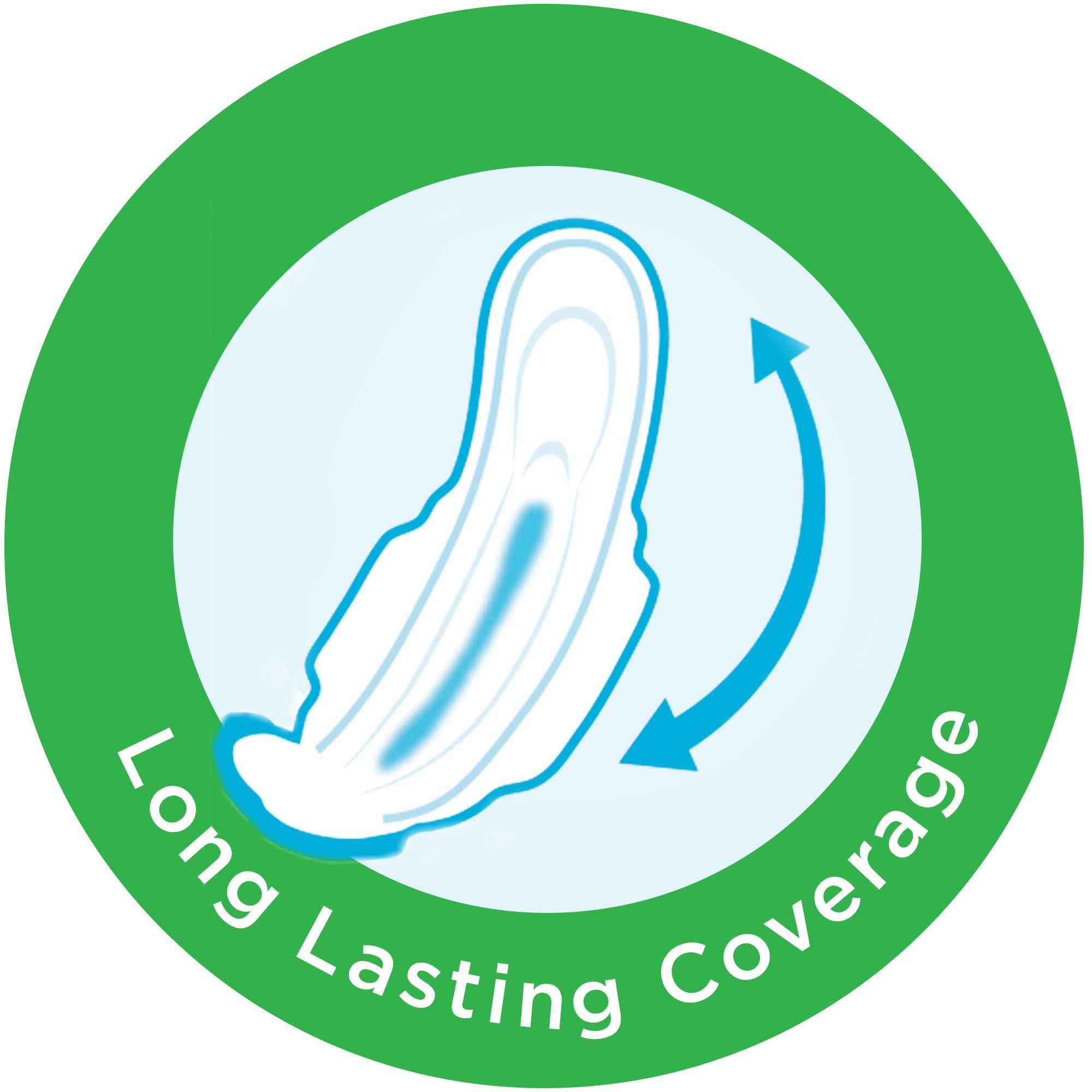 Whisper Whisper Ultra Clean Sanitary Pads for Women, XL+ 44 (Pack Of 3) Napkins