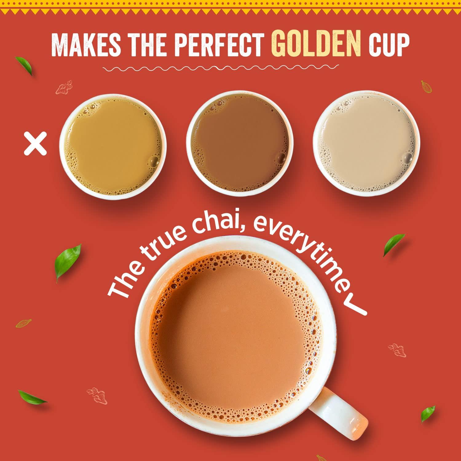 Chaayos Chaayos Masala Tea - Premium Chai Patti with 100% Natural Spices - 100g [50 Cups] | Masala Chai Patti | Chai Masala | Assam Tea