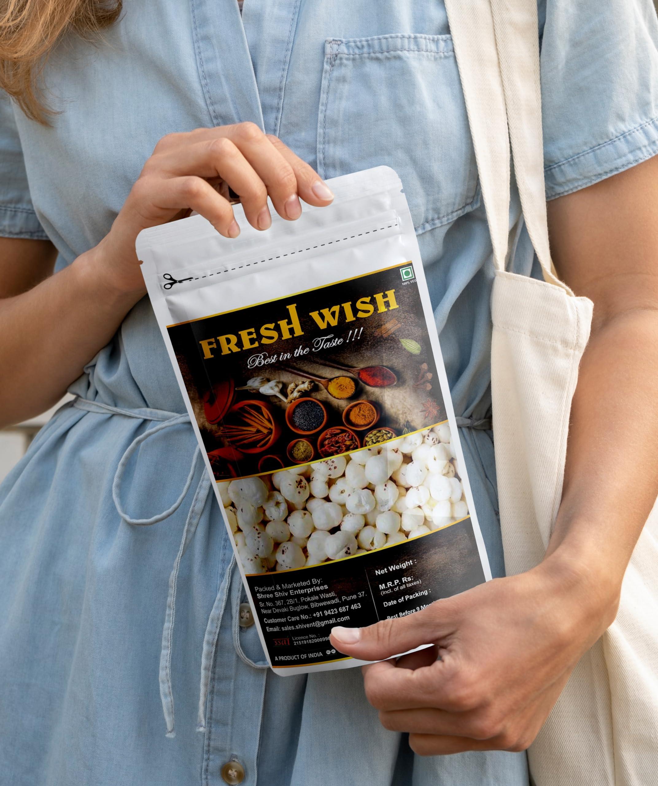 Fresh Wish Fresh Wish Makhana (Lotus Seeds) 900m