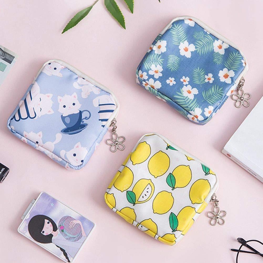 Big saving Big saving Sanitary pad Pouch Travel Pad Set of 4 Storage Bag Ladies Makeup Bag Girls Tampon Holder Organizer Toiletry Makeup Bag Jewelry Organizer Large Capacity (Multicolor)