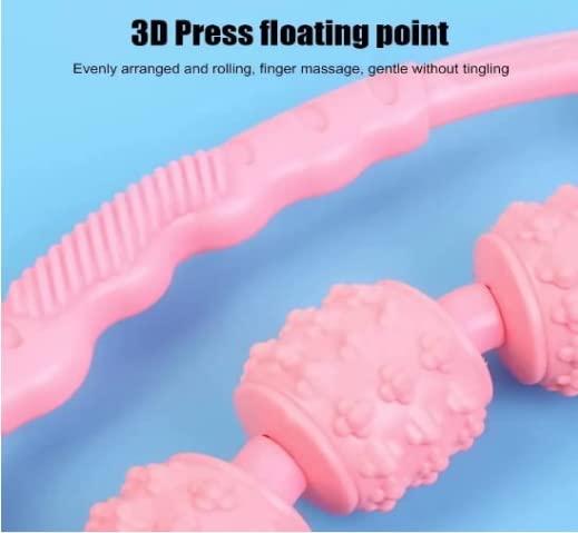 Homevilla Homevilla 7 Wheels muscle roller massager, Muscle roller trigger point roller massager for legs, calf, thigh, neck, arm, tennis elbow deep tissue foam roller fascial muscle pain relief