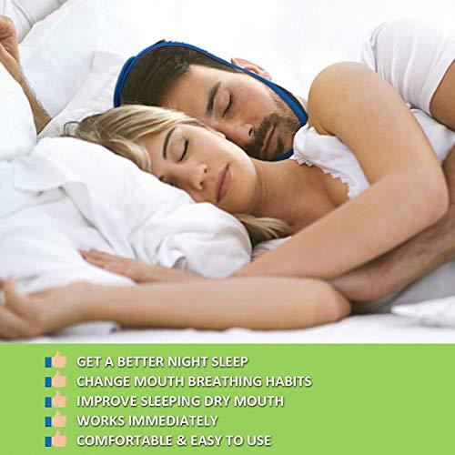 Atrilly Atrilly Anti Snoring Chin Strap Ajustable Stop Snoring Solution for Men and Women, Anti Snoring evices Snore Stopper Chin Straps Sleep S for Snoring Sleeping Mouth Breather
