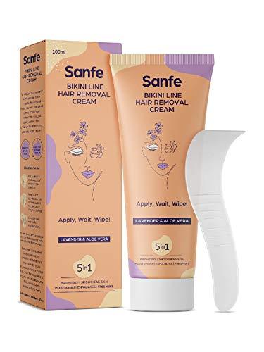 Sanfe Sanfe Hair Removal Gel- 100ml with Aloe Vera & Coconut Extracts (Hair removal Cream 100 gm)