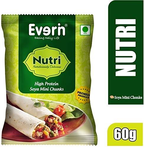 Everin Everin Nutri High Protein and Healthy Gluten Free SOYA Mini Chunks Value Pack - Pack of 5 (60g Each)