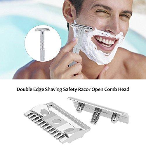 Qnotici Double Edge Shaving Safety Razor Open Comb Head Men Safety Razor Head Shaving Tool