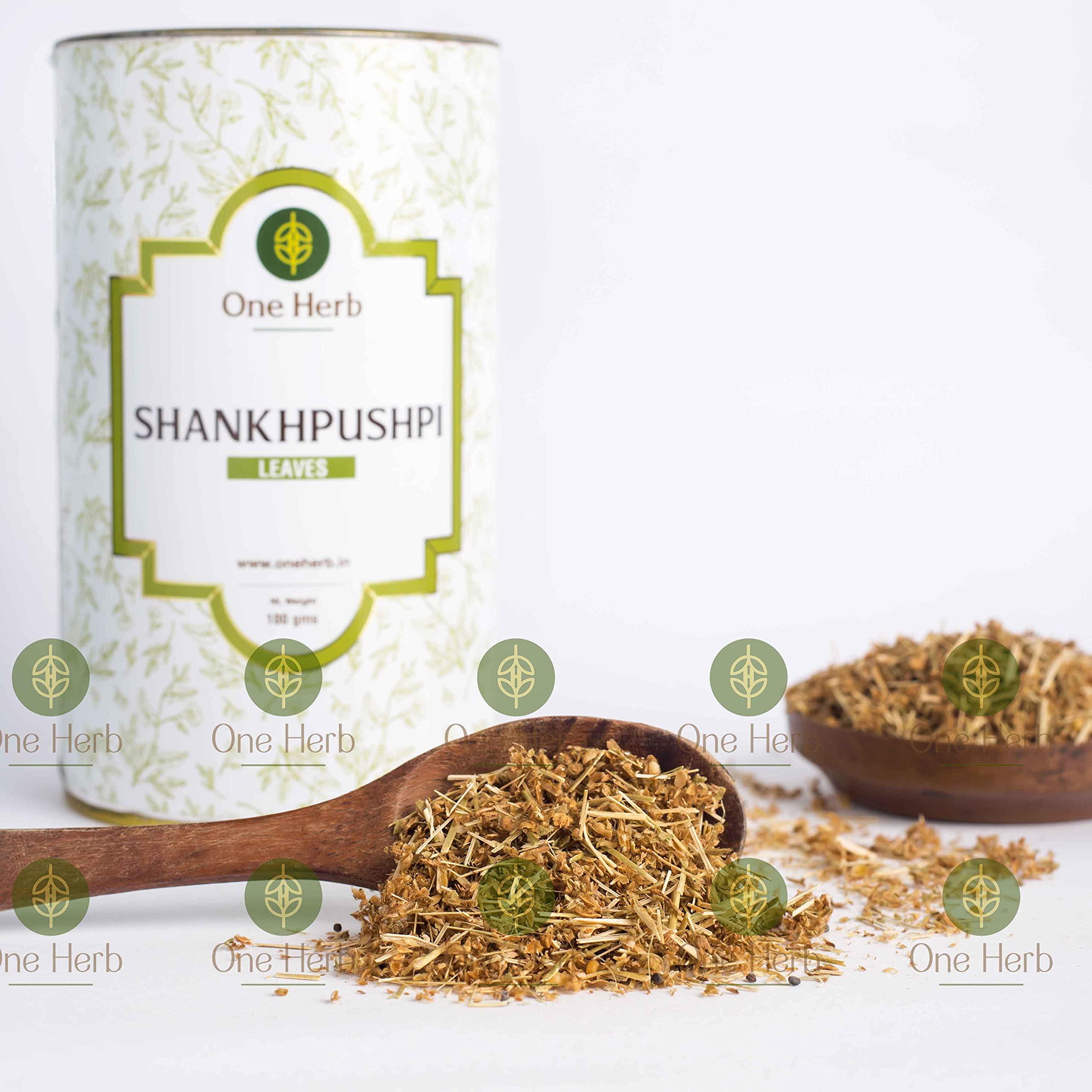 One Herb One Herb - Shankhpushpi Tea 100g, Superherb for Memory & Sleep, Helps with Headache, Herbal Tea, Caffeine Free