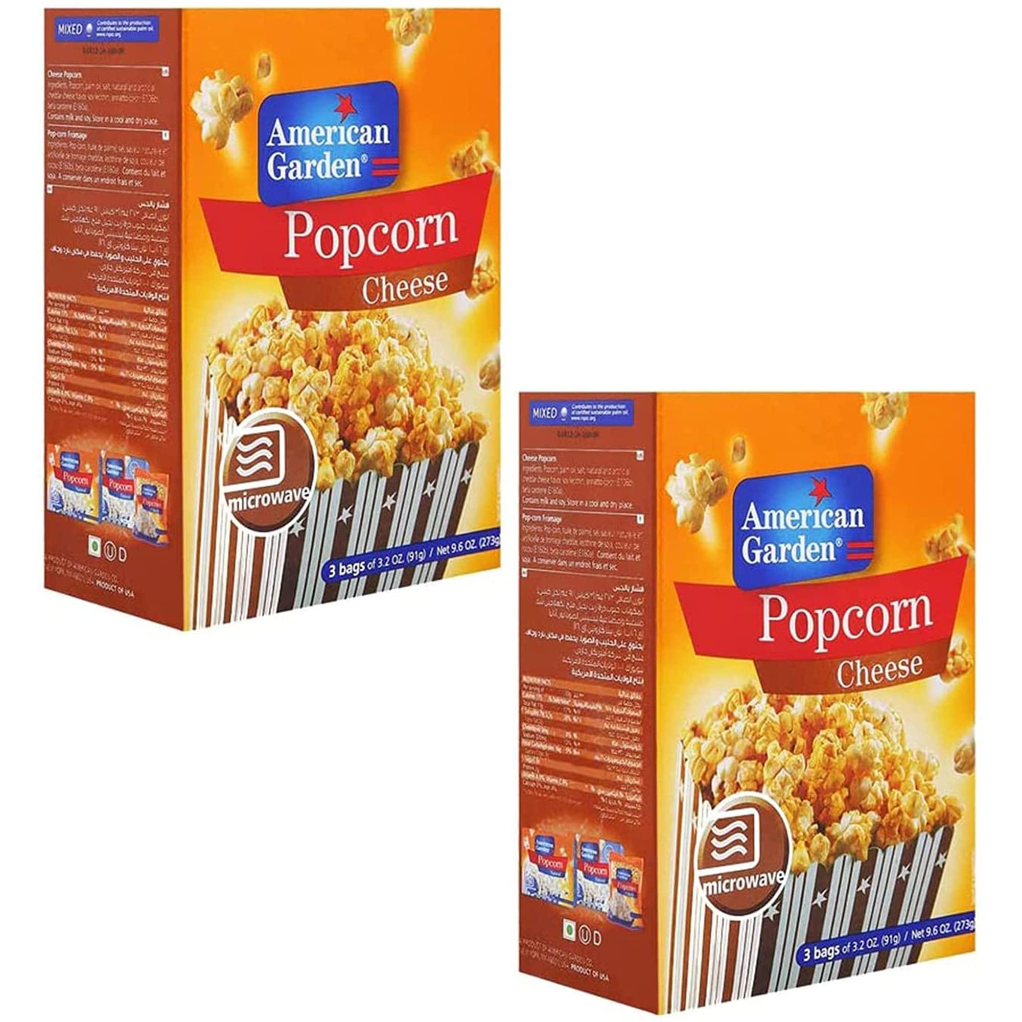 American Garden American Garden Microwave Popcorn, Cheese, 2 x 273 g