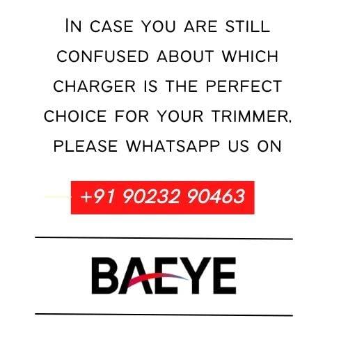 BAEYE BAEYE 4.3V Charger Compatible with Philips Trimmers & Shavers| A00390 Replacement Charger (Complete List of Compatible Models in Bullet Point) BK