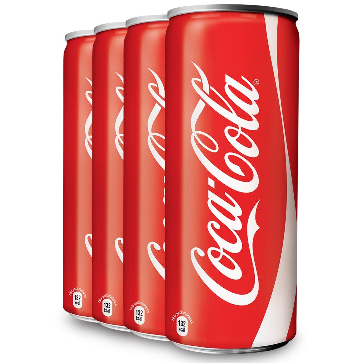 Coca-Cola Coca-Cola Can 300ml (Pack of 4)