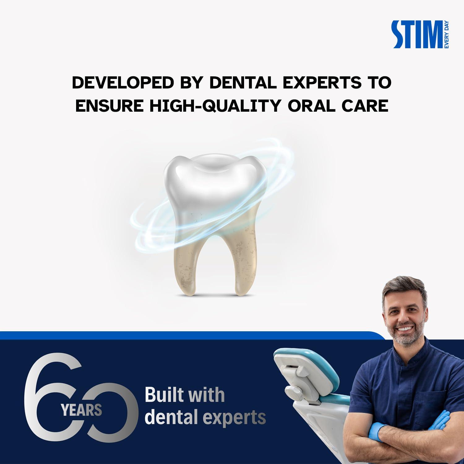 STIM STIM Charcoal Toothpaste For Natural Whitening (80g) Pack of 3