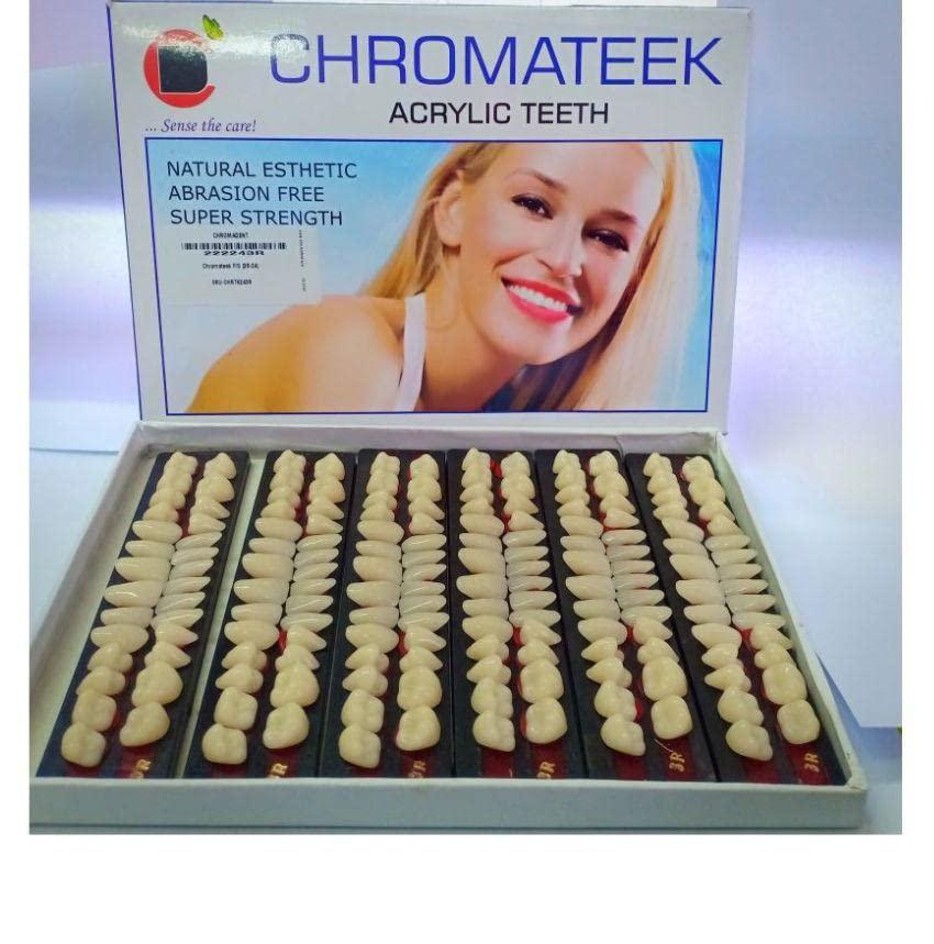 Generic Chromateek Single Layered Acrylic Teeth Set of 6 (2C-27)