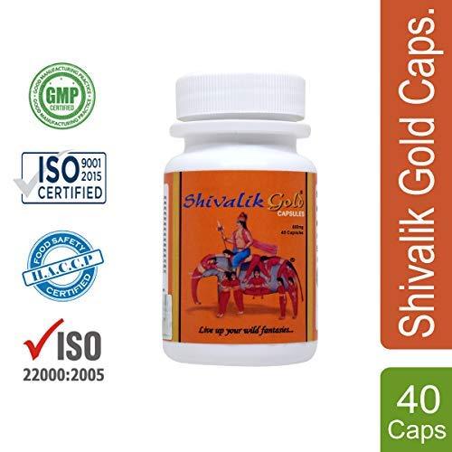 Shivalik Herbals Shivalik Gold 40 Caps- Nyaa Josh, Bharpoor Shakti and Natural Health- Complete Health For Men