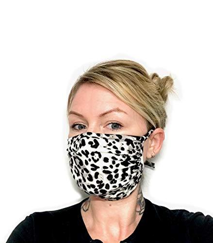 Star Vixen Star Vixen Washable Fashion Face Mask, Grey Cheetah, One Size (Pack of 1), Grey Cheetah, One Size (Pack of 1)
