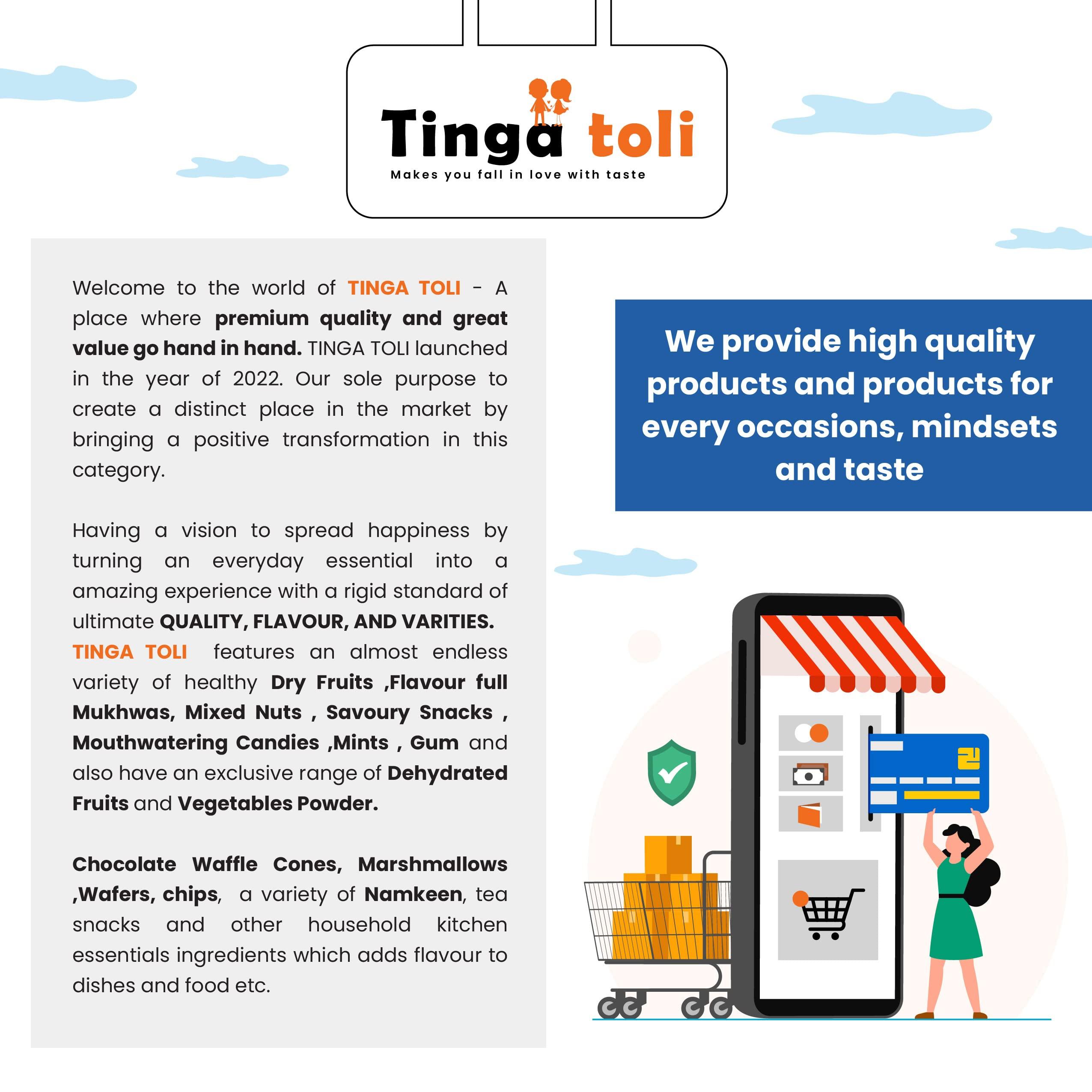 Tinga toli TINGA TOLIEmli Candy Imli Candy Khatti Meethi Imly Chulbuli Emli Tamarind Twist Candy Twisted Emly Candy [Jar Pack] (100 Grams)