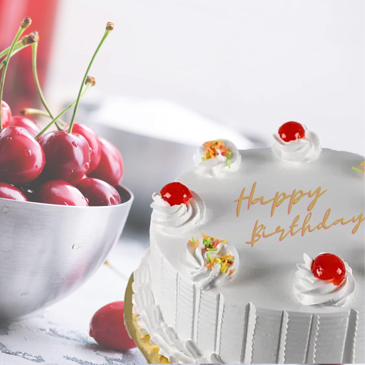 BIGWISHBOX Bigwishbox Fresh Vanilla Cake 500g | Birthday/Anniversary Cake | Sameday/Nextday Delivery