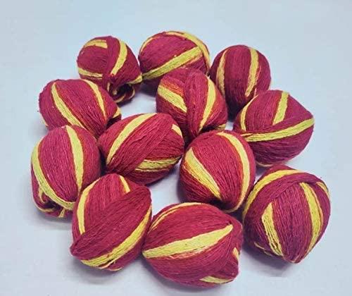 Klassic Klassic Pooja Kalawa Moli Sacred Thread, Shudh Dhaga Moli for Pooja | | 100% Cotton Kalawa Mauli Dhaga Roll for Puja (Pack of 12)