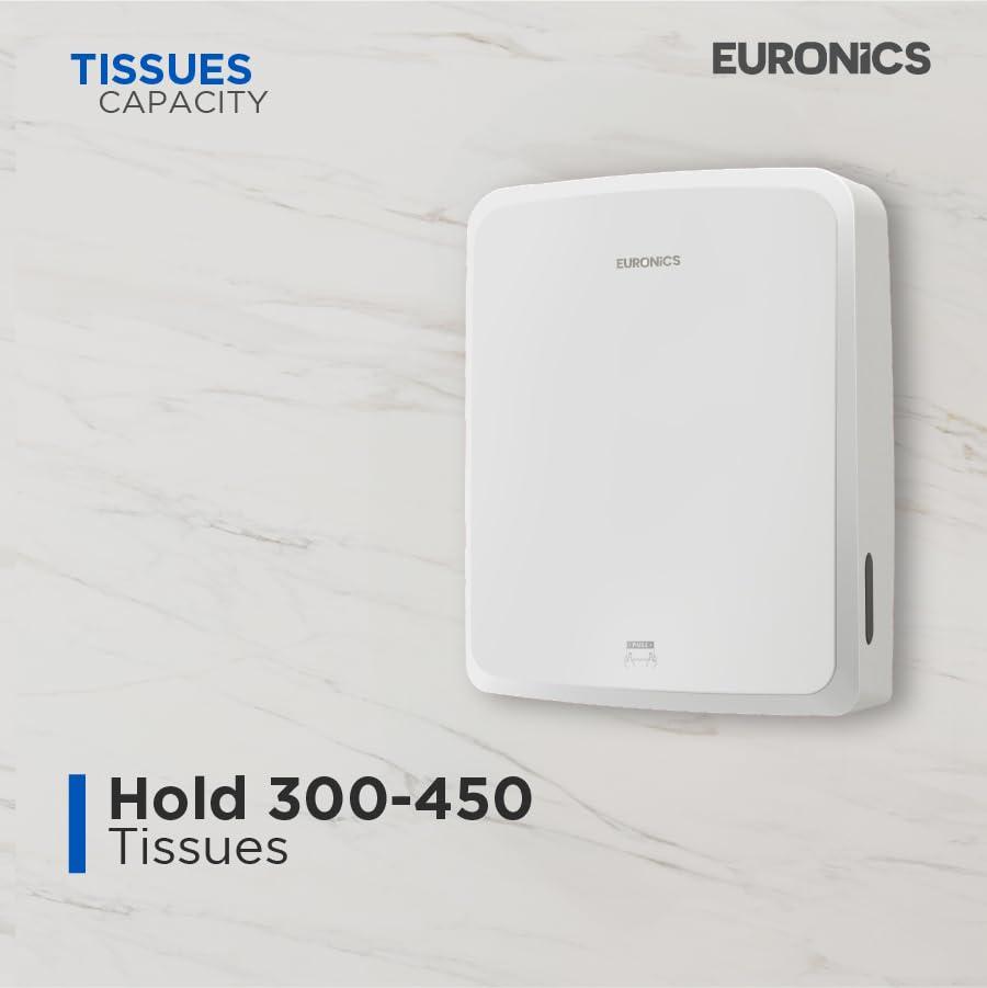 EURONICS Euronics Multi Fold Hand Towel Paper Dispenser for Bathroom | Wall Mounted | Commercial Use | EP23N