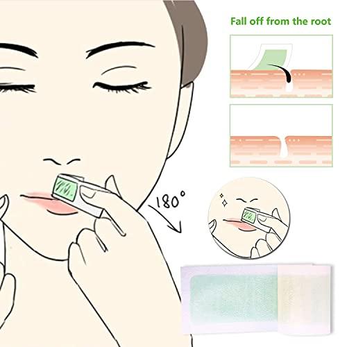 Nyamah Sales NYAMAH SALES Eyebrow Wax Strips Face Eyebrow Shaper Wax Strips Cold Waxing Strip for Eyebrow Ready to Use Facial Hair Removal Strips for Women Home 10 pc + 2pc SmothTouch Depilation Wipes- Multi.