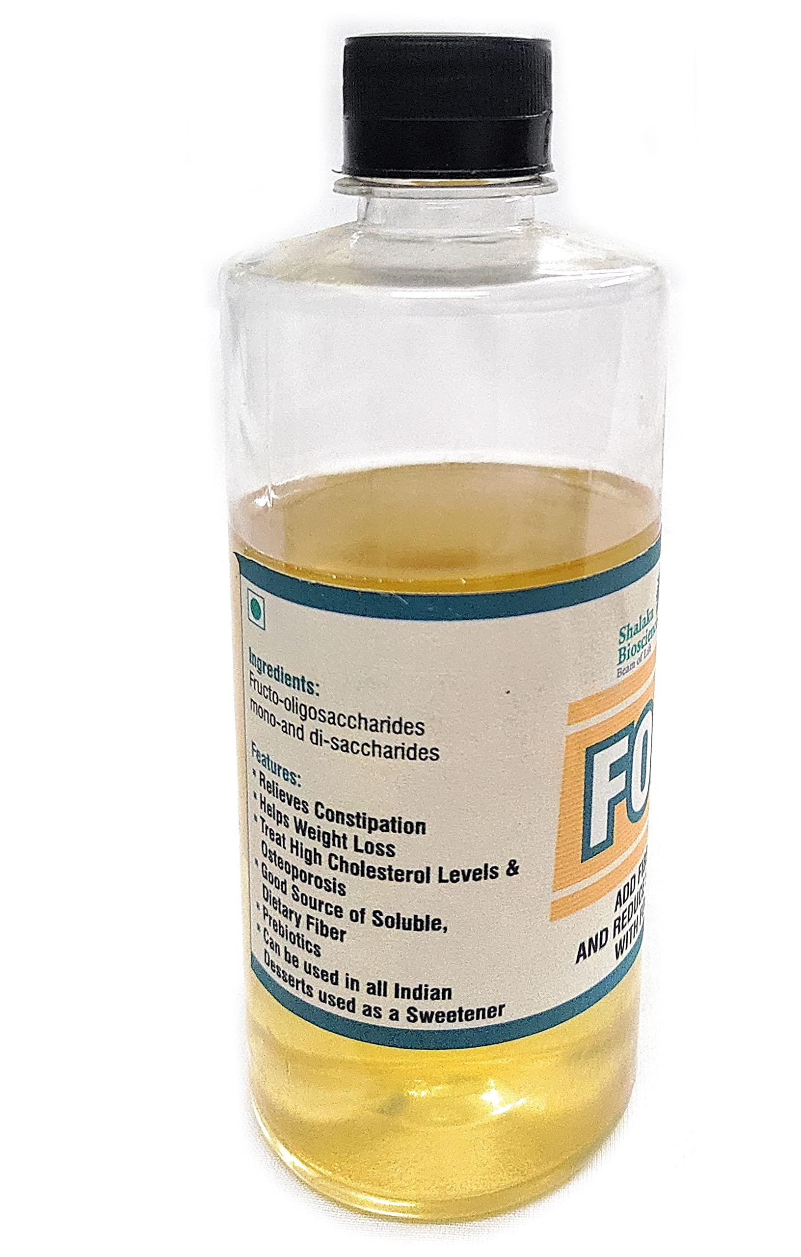 Shalaka Biosciences Beam Of Life Shalaka Biosciences FOS - Fructooligosaccharides Probiotic Enhancer Inulin - Soluble Fiber Sugar Substitute (500 grams)