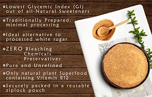 Aranyaka Aranyaka Palmyra Palm Sugar 500gm| Palm Jaggery Powder| From 100% Pure Palm Blossom Nectar| Natural Sweetener, Sugar Alternative | Unrefined | Vegan | Traditionally Made (500 g (Pack of 1))