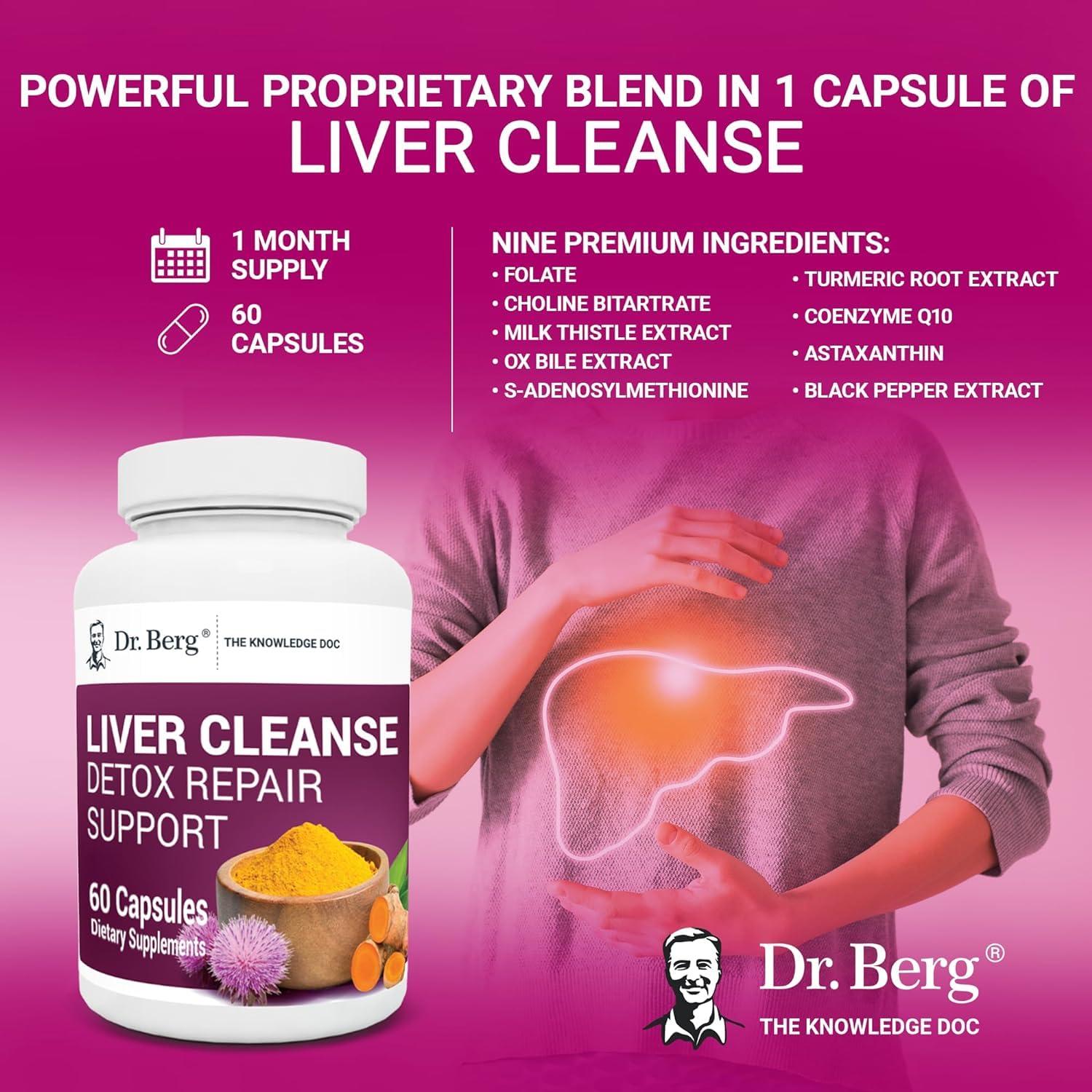 ATHINIKA NUTRITION Dr. Berg\'s Liver Cleanse Detox & Repair Capsule, 60 Count