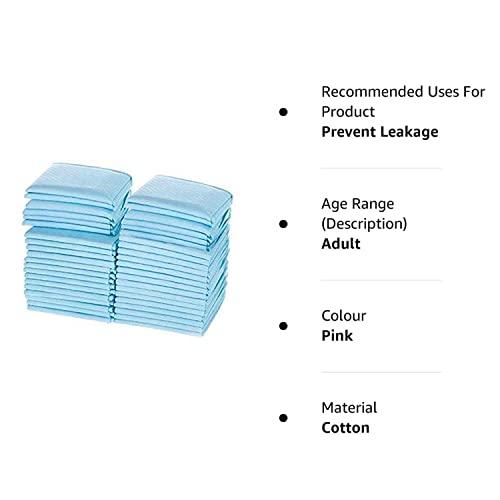 PRATIKHA HYGEIN Disposable premium Underpads, Large 60 X 60 cm, Super Absorbent Polymer & Soft Surface for Baby & Adults (Pack Of 10pcs)