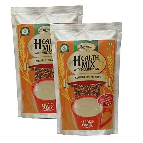 Ammae Ammae Health Mix, Instant Porridge Mix with Multigrain, 400g, Value Pack of 2, No Preservatives or Chemicals, No Added Sugar