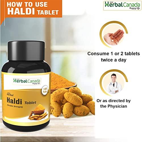HARC Herbal Canada Harc Herbal Canada Haldi (100 Tablets) + Giloy Ghan Vati (100 Tablets) || Healthy Combo Pack
