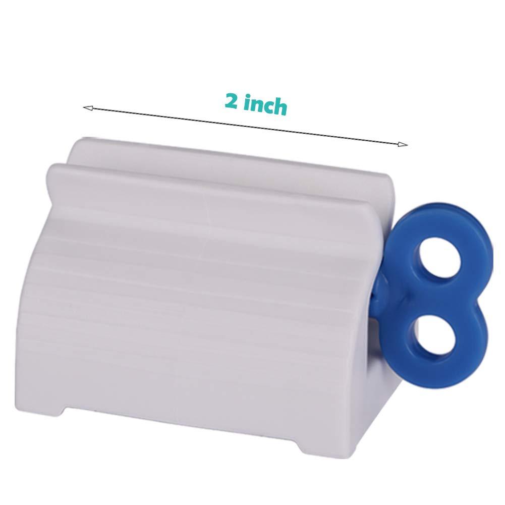 XYKEEY Toothpaste Tube Roller - Manual Squeezer Tool, Toothbrush Squeezer, Clip Holder Stand Winder by XYKEEY (Blue)