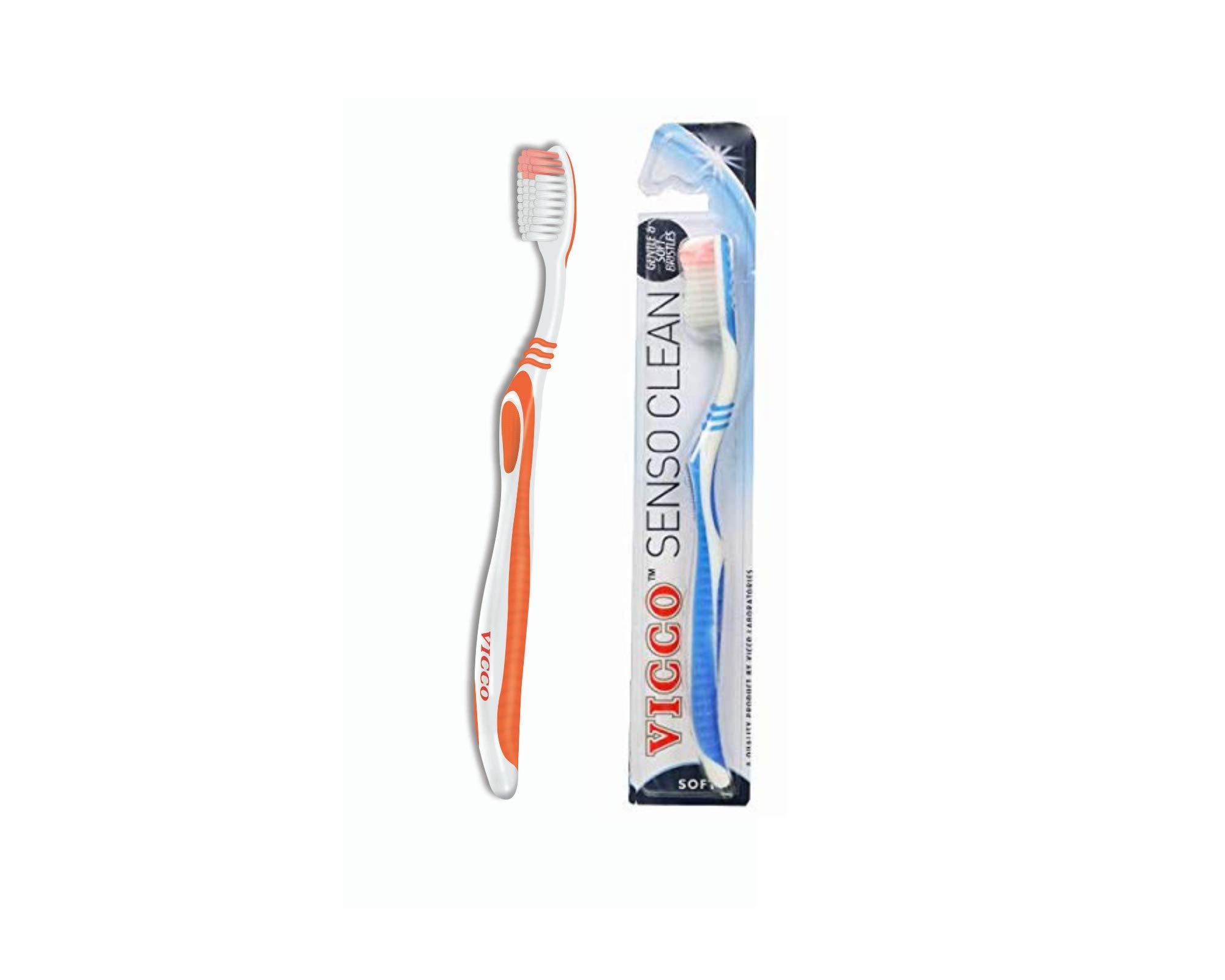 VICCO Vicco Senso Clean Toothbrush (Pack of 12)