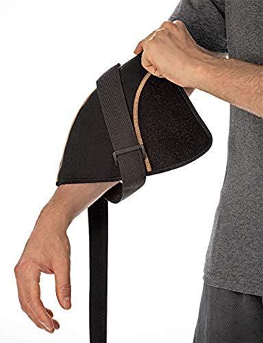 Frackkon Shoulder Stability Brace with Pressure Pad neck support for pain relief shoulder support belt Rapid Relief Copper line Muscles Fit Neck Shoulder Support Belt Hot/Cold Ice Pack Rapid Relief Free Size