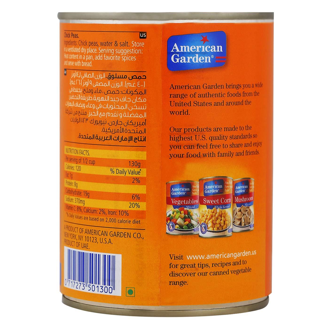 American Garden AG Chick Peas 400g