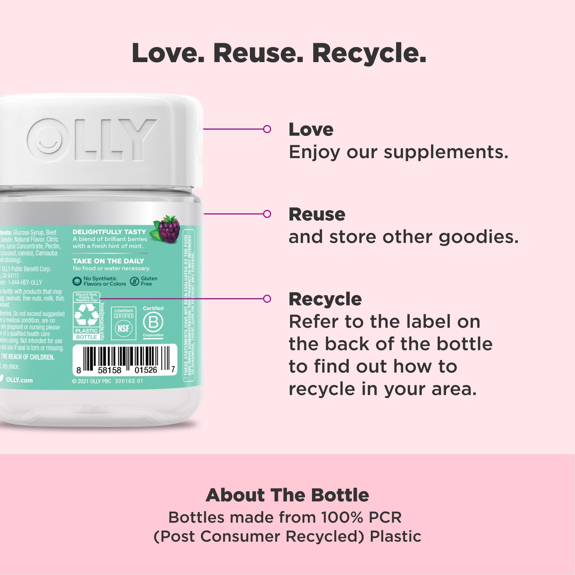 OLLY OLLY Flawless Complexion Support Clear Healthy Skin, Dietary Supplement, 50 Gummies: Flawless Complexion (25 Day Supply)