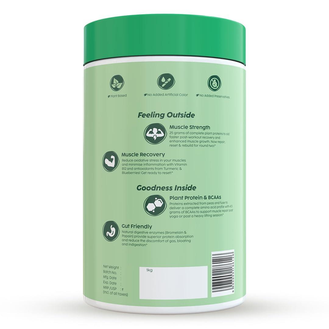 The Plant Fix Plix PLIX - THE PLANT FIX EVOLVE Performance Plant Protein Powder For Muscle Gain And Recovery (Vanilla Flavour) 1Kg, Vegan Protein Drink With B12 Vitamin, Helps To Boosts Immunity, No Added Sugar