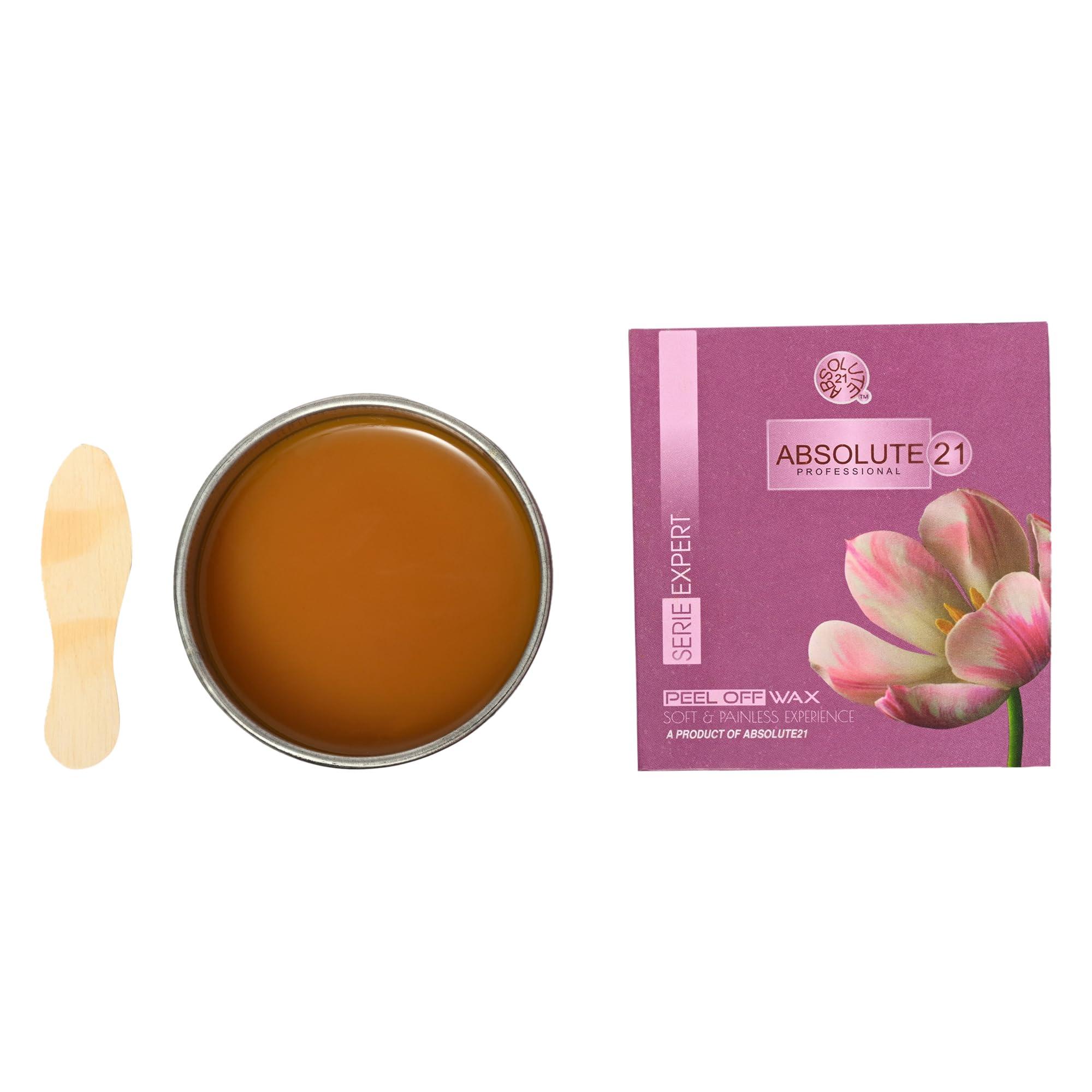 ABSOLUTE21 ABSOLUTE21 PROFESSIONAL Regular Facial Peel off Katori Wax for Women Face Waxing Painless & Softness Hair Removal (80Gm) (Pack of 2)
