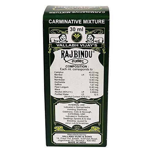 Ayush Vallabh Vijay and Sons Rajbindu Carminative Mixture - 10 ML x Pack OF 6
