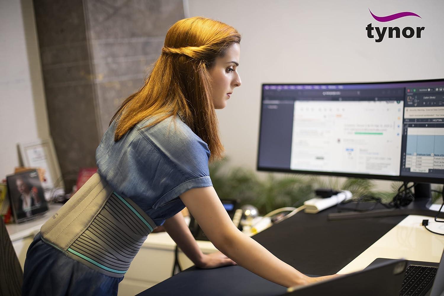 TYNOR TYNOR Lumbo Sacral Belt, Black, Medium, 1 Unit