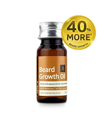 Ustraa Ustraa Beard Growth Oil - 35ml - More Beard Growth, With Redensyl, 8 Natural Oils including Jojoba Oil, Vitamin E, Nourishment & Strengthening, No Harmful Chemicals
