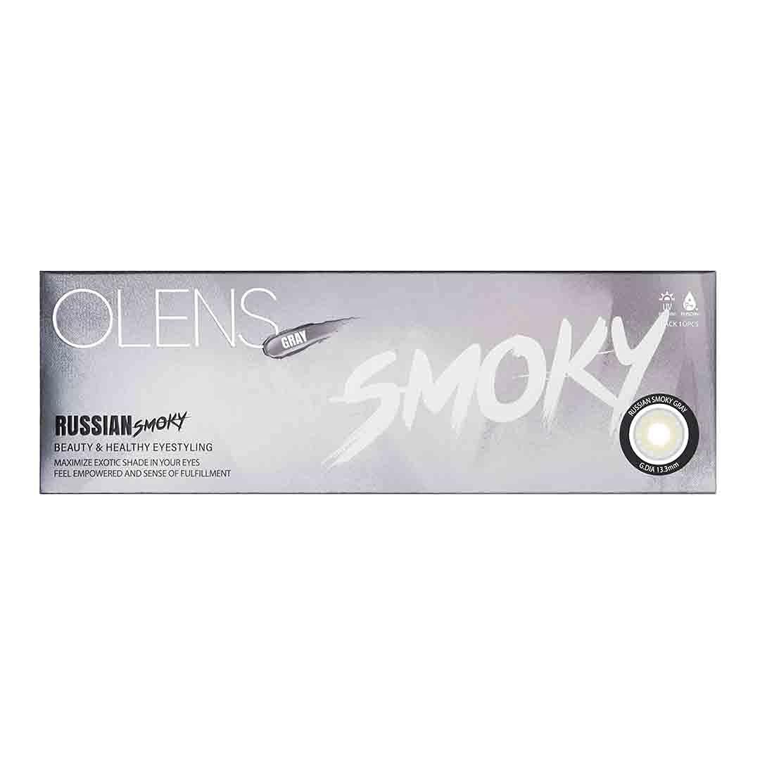 O-LENS O-LENS 1Day Russian Smoky Grey - Coloured Contact Lens (Daily Disposable, -5.00 / 10pcs / Grey), Natural Looking & Comfy Eye Color Lenses