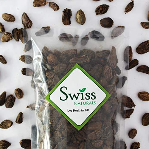 Swiss Naturals Swiss Naturals Black Cardamom | Kali Elaichi | Badi ilayachi Whole | Big Cardomon Whole, 400gm