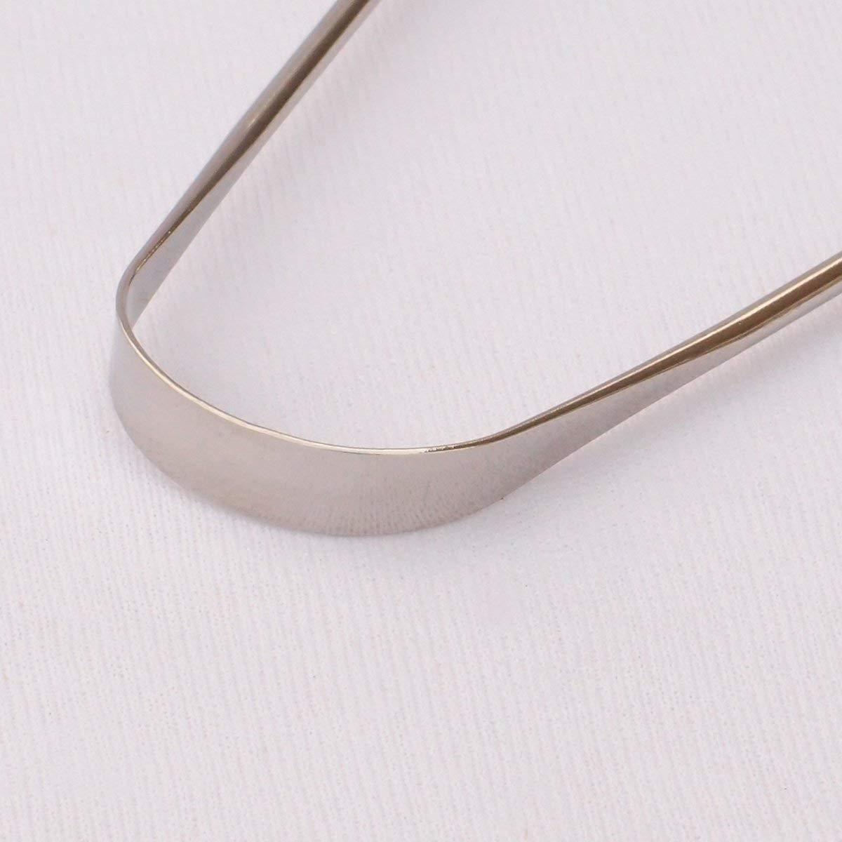 OVEERA OVEERA Steel Tongue Cleaner -Tongue scrapers for adults with Surgical Grade, Non-synthetic Grip, Tongue Cleaners (Pack Of 5)