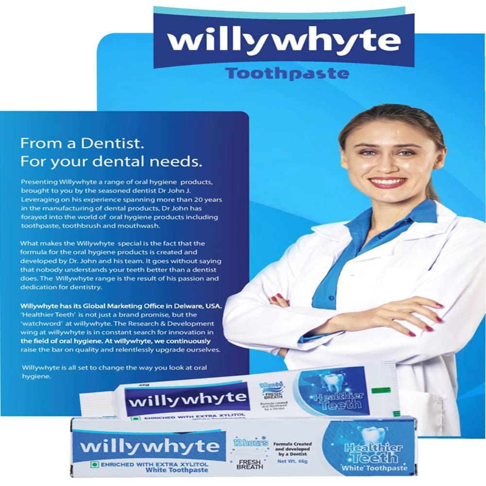 Willywhyte Willywhyte White Toothpaste With Extra Xylitol 1Kg,Cavity Protection
