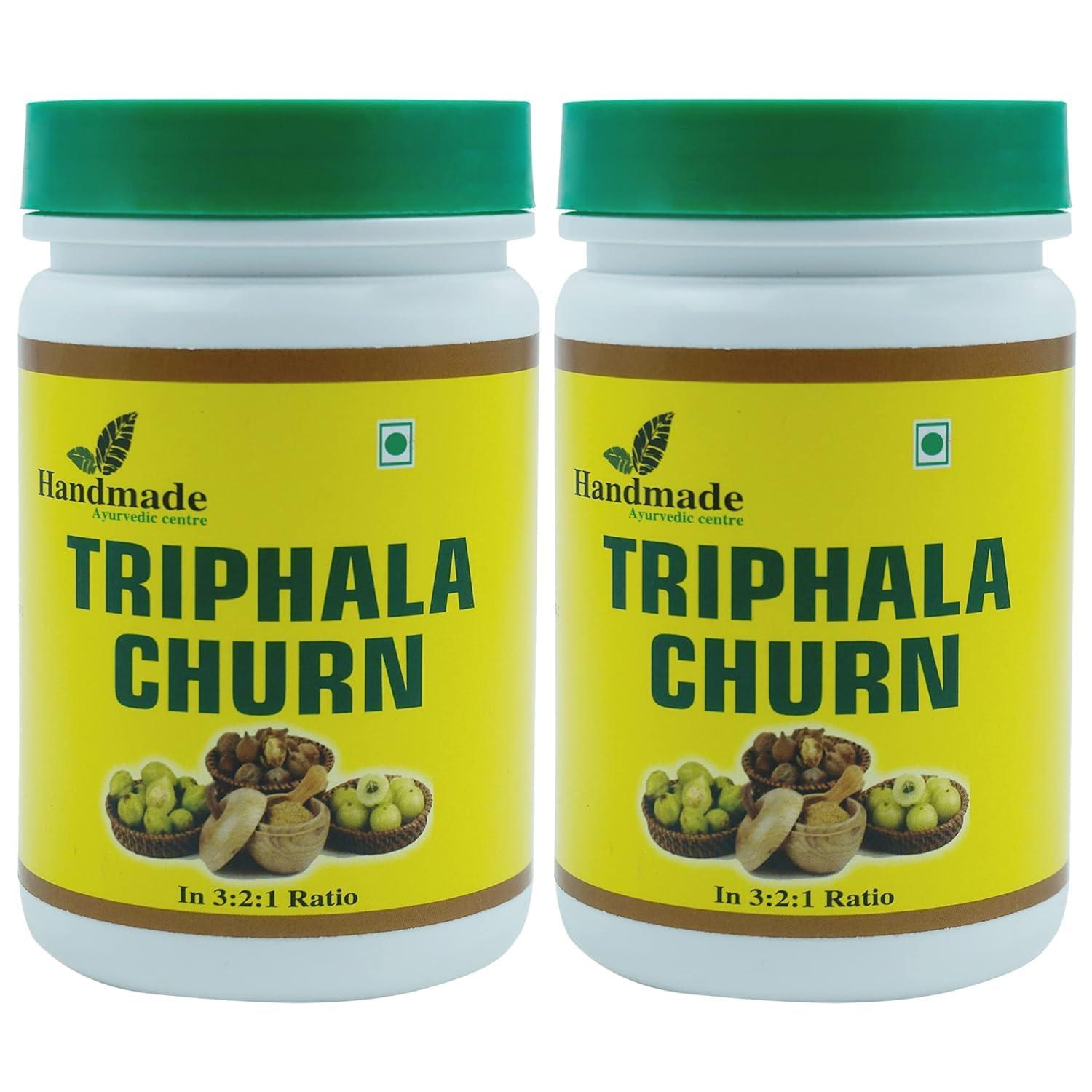 HANDMADE AYURVEDIC CENTRE Handmade Ayurvedic Centre Triphala Churna 400g | 1:2:3 Ratio Powder of Harad, Baheda & Amla. Pack of 200g x 2 ()
